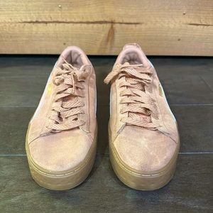 PUMA Suede Dusty Pink Ruffle Sneakers